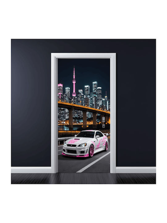 Folie Colorată Imprimată pentru Decorarea Ușii Dimensiune 200 X 90cm Model Avx-dr06