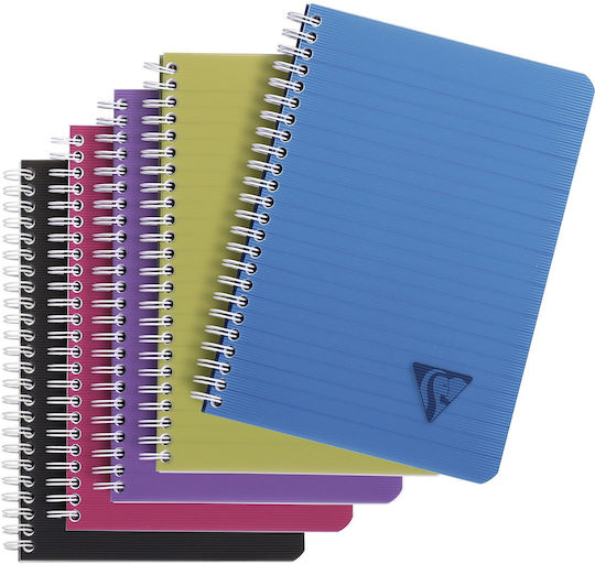 Clairefontaine Σημειωματάριο Σπιράλ A5 90 Φύλλων Ριγέ