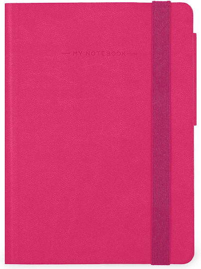 Legami Milano Notizbuch 192 Blätter Geregelt mit Gummiband Rosa