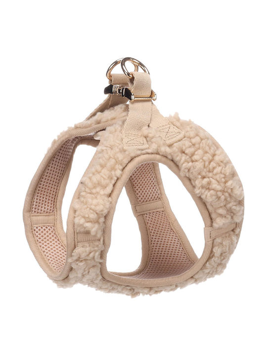 Flamingo Step&go Hundegeschirr Pookie – Beiges – Größe M A 30–35 Cm B 41–44 Cm 5 Mm – Weiches Fleece Geschirr Klettverschluss Klickschnalle Goldfarbene Details Flamingo Step&go Hundegeschirr Pookie – Beiges – Größe M A 30–35 Cm B 41–44 Cm 5 Mm – Weiches Fleece Geschirr Klettverschluss Klickschnalle Goldfarbene Details