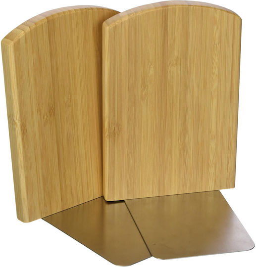 Wedo 611207 Bookends Bamboo Set 2 Brown