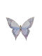 Hängendes Schmetterling Ornament Lila mit Glitzer 23x26cm