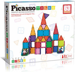 PicassoTiles Μαγνητικό Παιχνίδι Κατασκευών για Παιδιά 3+ Ετών