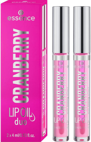 Essence Cranberry Lip Oil Duo Set Lipgloss Transparent 4ml