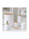 Alista Home Set Accesorii Pentru Baie Din Plastic Alb 6 Bucăți
