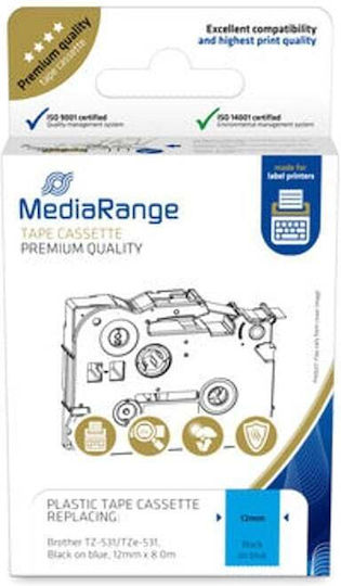 MediaRange Ταινία Ετικετογράφου σε Μαύρο Χρώμα
