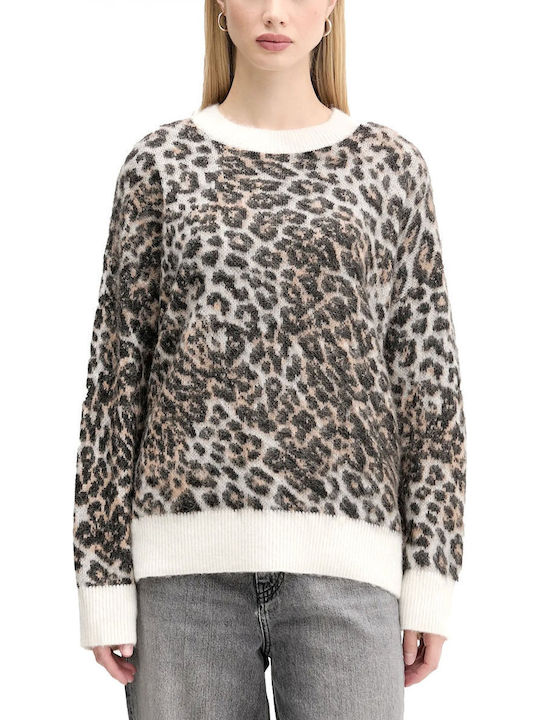 Seratu Γυναικείο Πουλόβερ Animal Print Multi