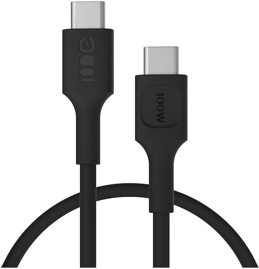 Green Cell USB 2.0 Cable USB-C male - USB-C 100W Black 0.3m