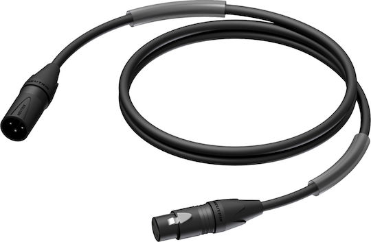Procab Cable XLR male / XLR female - Μαύρο 5m 2062529