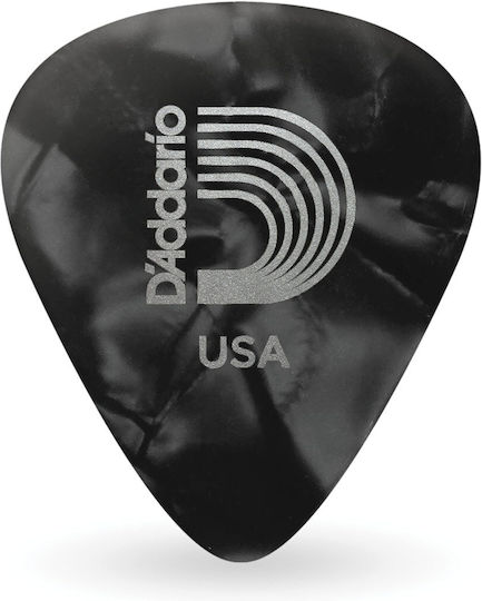 D'addario Pick Guitar Picks Pearl Celluloid Guitar Picks Guitar Pick 1cbkp4-25 Black Medium 25 Pieces