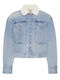 Women's Short Jean Jacket for Spring or Autumn Blue