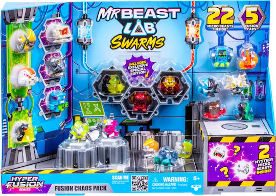 Moose Toys Миниатюрна играчка Mr Beast Lab Swarms за 5+ години Години 2.5см.
