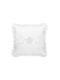 Decorative Cushion Appliqué White