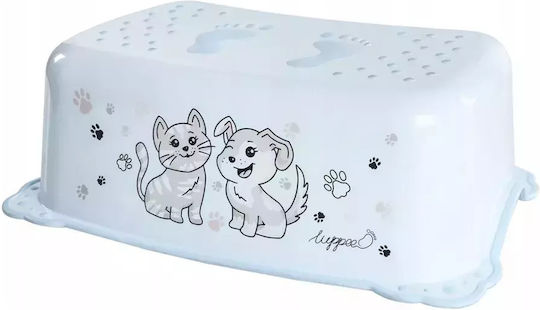 Детско Помощно Стъпалце За Баня Luppee *0656838 Ml2-29-3 Неплъзгащо Се Без BPA За Куче Котка 41x28.5x14.5 Синьо
