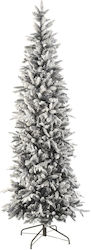 Verschneiter Schlanker Weihnachtsbaum 240cm