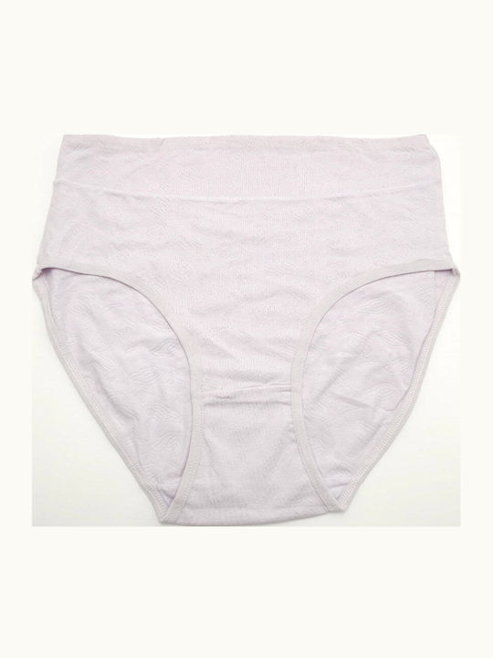 Hana Cotton High Waist Women's Briefs Soft Purple