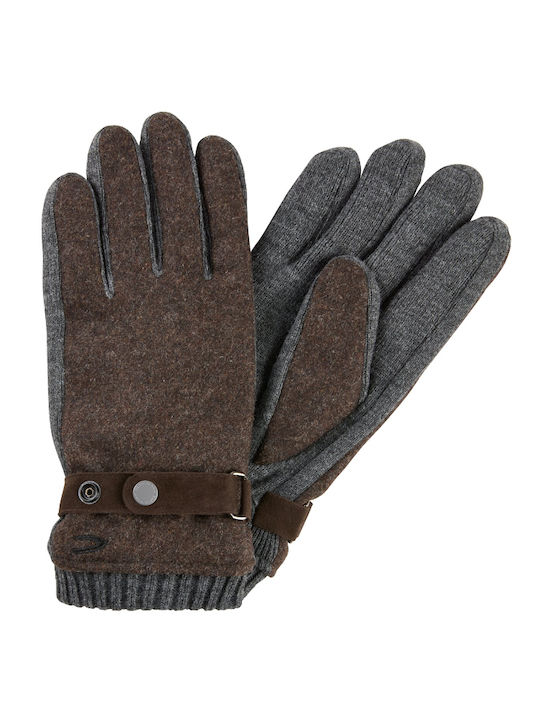 Camel Active Men's Knitted Gloves Brown