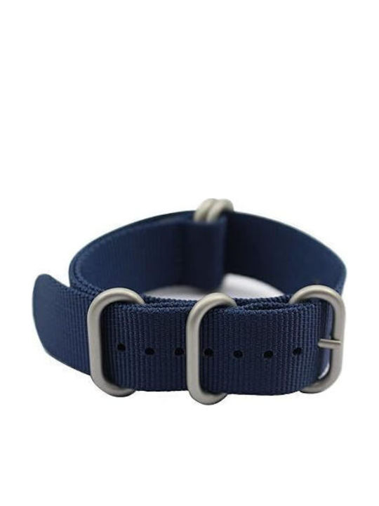 Zulu Fabric curea Benzile Nato Albastru 26mm