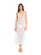 Cotazur Damen Kleid Strand White