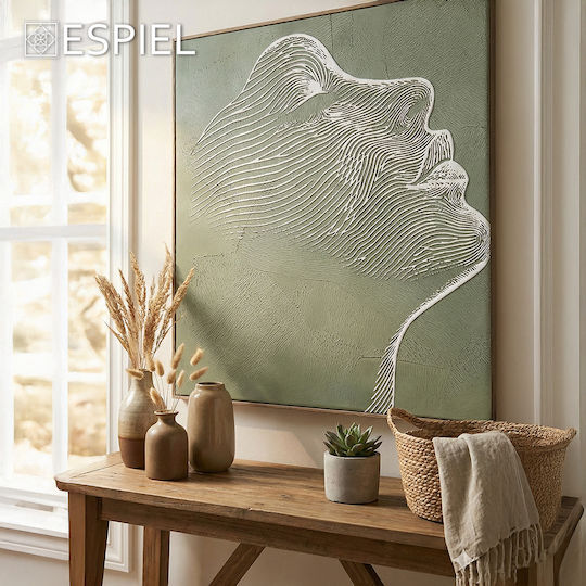 Espiel Panou Pânză Verde Pvc Mdf 60x60x3cm Cod Fal416
