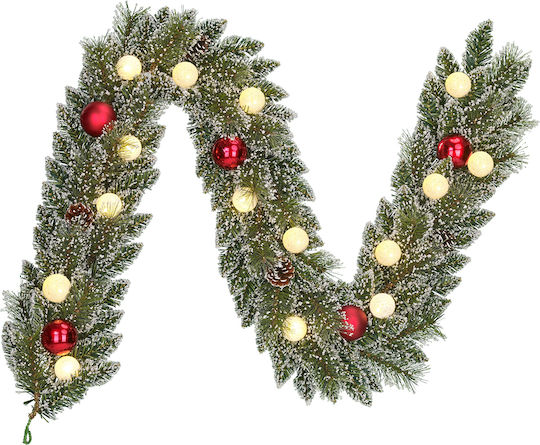 Edelman Lighted Christmas Garland Green 180x25cm 1pc