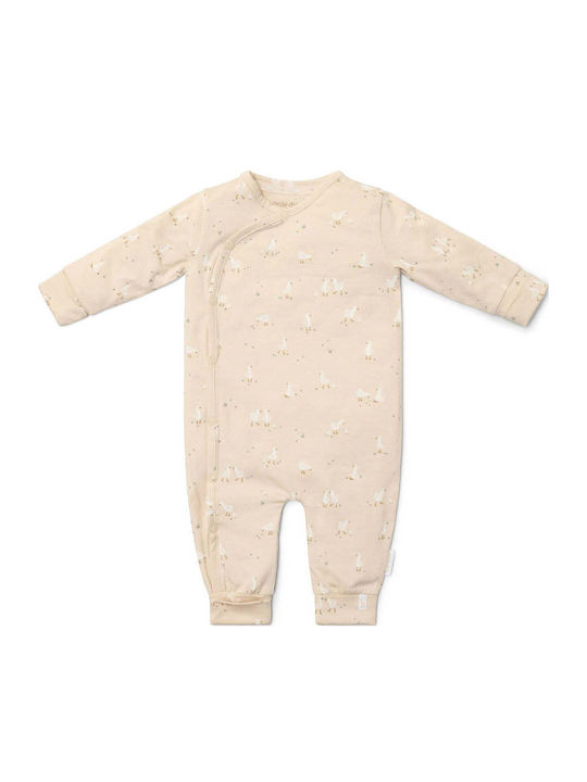 Little Dutch Little Goose Baby Bodysuit Long-Sleeved Beige