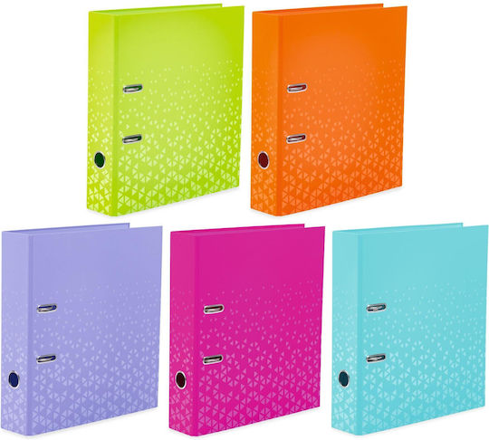 Herma A4 Folder Colors Set 5 Pieces 7 Cm Wide Children's Ring Binder Pattern Solid Color File Folder Glossy Finish Inner Print Boys Girls