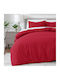My Home Luxury Комплект Плик за Завивка Единичен с Калъфка 160x240 Red