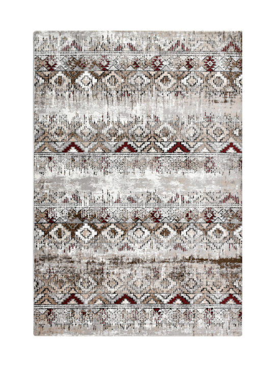 Polcarpet Covor Rectangular Bordo Grey