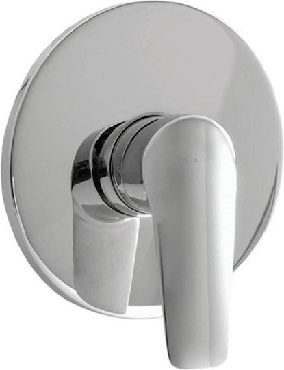 Karag Easter Built-in Mixer & Shower Head Set for Shower 1 Exit Silver