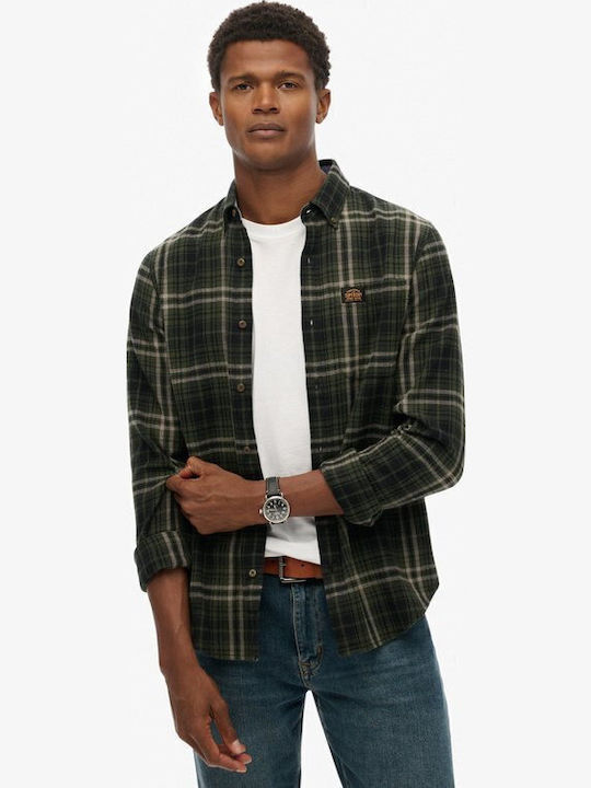 Superdry Lumberjack Μακρυμάνικo Βαμβακερό Πουκά...