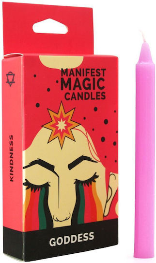 Ancient Wisdom Dekoratives Kerze Kegel Rosa 12 Stück