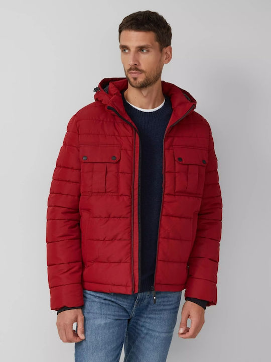 3 in 1 Winter Jacket Puffer Dark Red