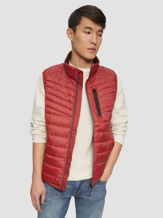Sleeveless Jacket Puffer Red