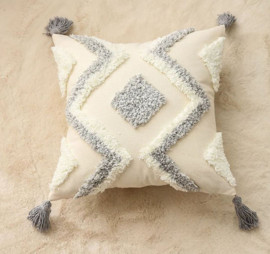 Natural Home Sofa-Kissen Grau 45x45cm