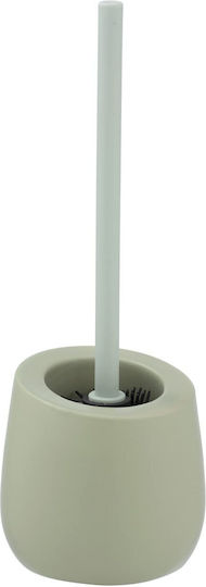 Wenko Keramik Set aus Toilettenbürste und Mülleimer für das Badezimmer Grün