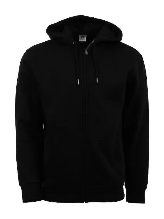 Russell Athletic Through Hoody Black with Hood