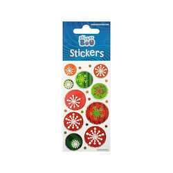 Glitter Aufkleber 7x18 Weihnachtsbälle