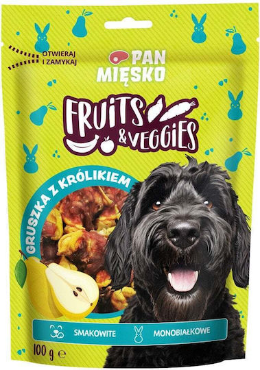Pan Miesko Лакомство за Кучета с Плодове и Заек 100gr