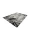 Estia 9623 Teppich Rechteckig Synthetisch,Polyester/Cotton/Leather Black Grey