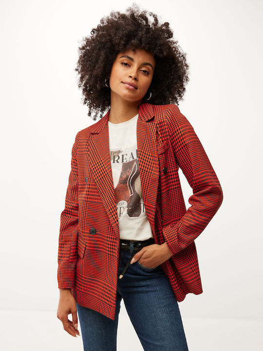 Mexx Blazer pentru femei Sacou Portocaliu