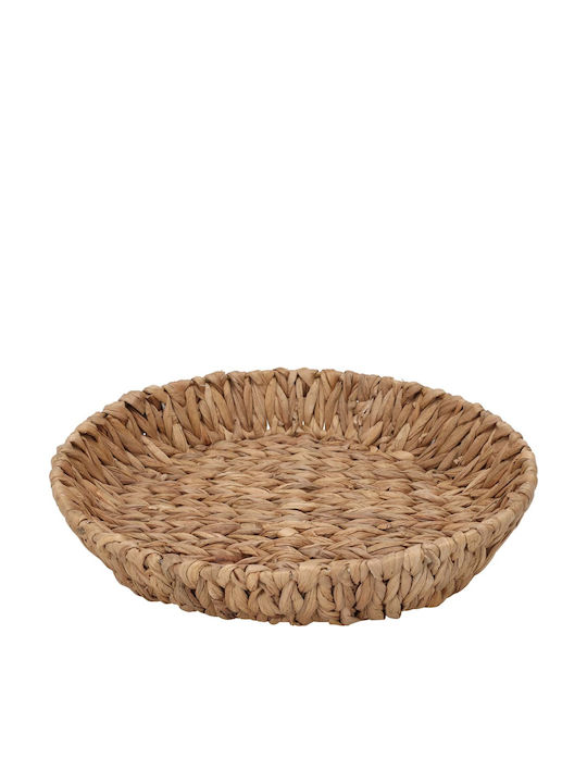 JK Home Decoration Διακοσμητικό Καλάθι Ψάθινο 35x6εκ.