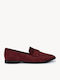 Μπορντό Loafers Καπιτονέ Λεπτομέρειες Ματ Υφή