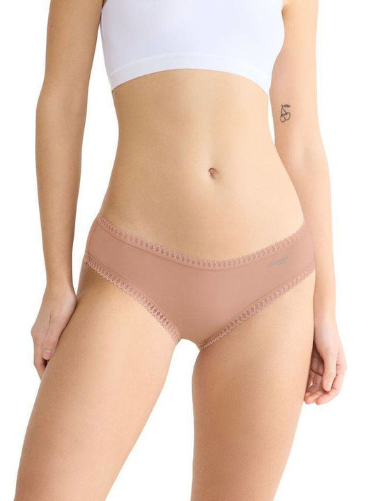 Sloggi Βαμβακερά Femei Slip 3Pack Chocolate