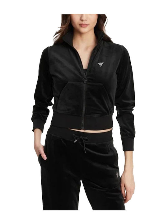 Women's Cardigan with Zipper Black
