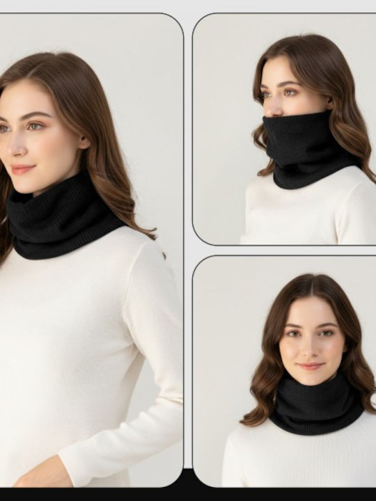 Women's Knitted Neck Warmer Black