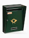 Viometal Outdoor Mailbox Inox in Green Color 23cm
