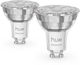 Philips Smart Bulbs Hue Smart Spotlight Essential LED 4.7W for Socket GU10 2pcs