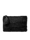 Black Straw Women's Clutch