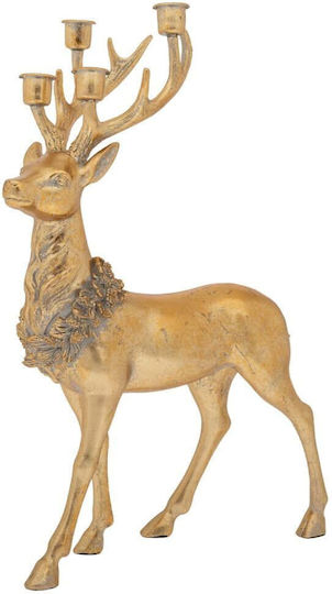 Iliadis Weihnachtliche Figur Hirsche Gelb Höhe 45.5cm